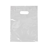 9W x 12L Die-Cut Handle Bag, 1.25 Mil, 1000/Carton (248-0912-C)