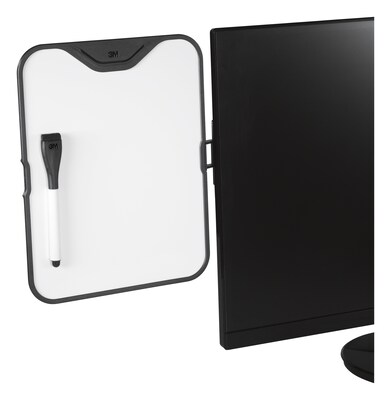 3M™ Monitor Whiteboard with Document Clip, Black (MWB100B)