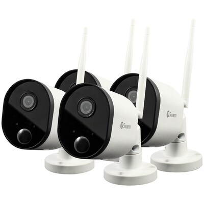 Swann 1080p Outdoor Wi-fi Camera With Alexa Voice Control, 4/Pack (Swwhd-outcampk4-us)