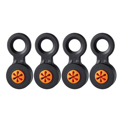 Ergodyne Squids® 3740 Hand Tool Attachment Trap - Slips™, Black & Orange, Pack of 4 (19741)