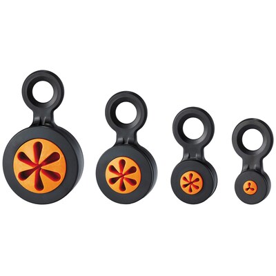 Ergodyne Squids® 3740 Hand Tool Attachment Trap, Slips™, Black & Orange, Pack of 4 (19744)