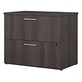 Bush Business Furniture 400 Series 36W 2 Drawer Lateral File Cabinet, Storm Gray/Storm Gray (400SFL236SGK)