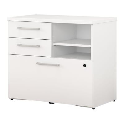 Bush Business Furniture 400 Series 30W File Cabinet, White (400SFP30WH)