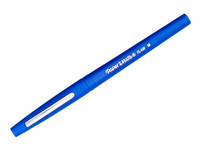 Paper Mate Flair Felt Pens Medium Point Blue Ink Dozen 8410152