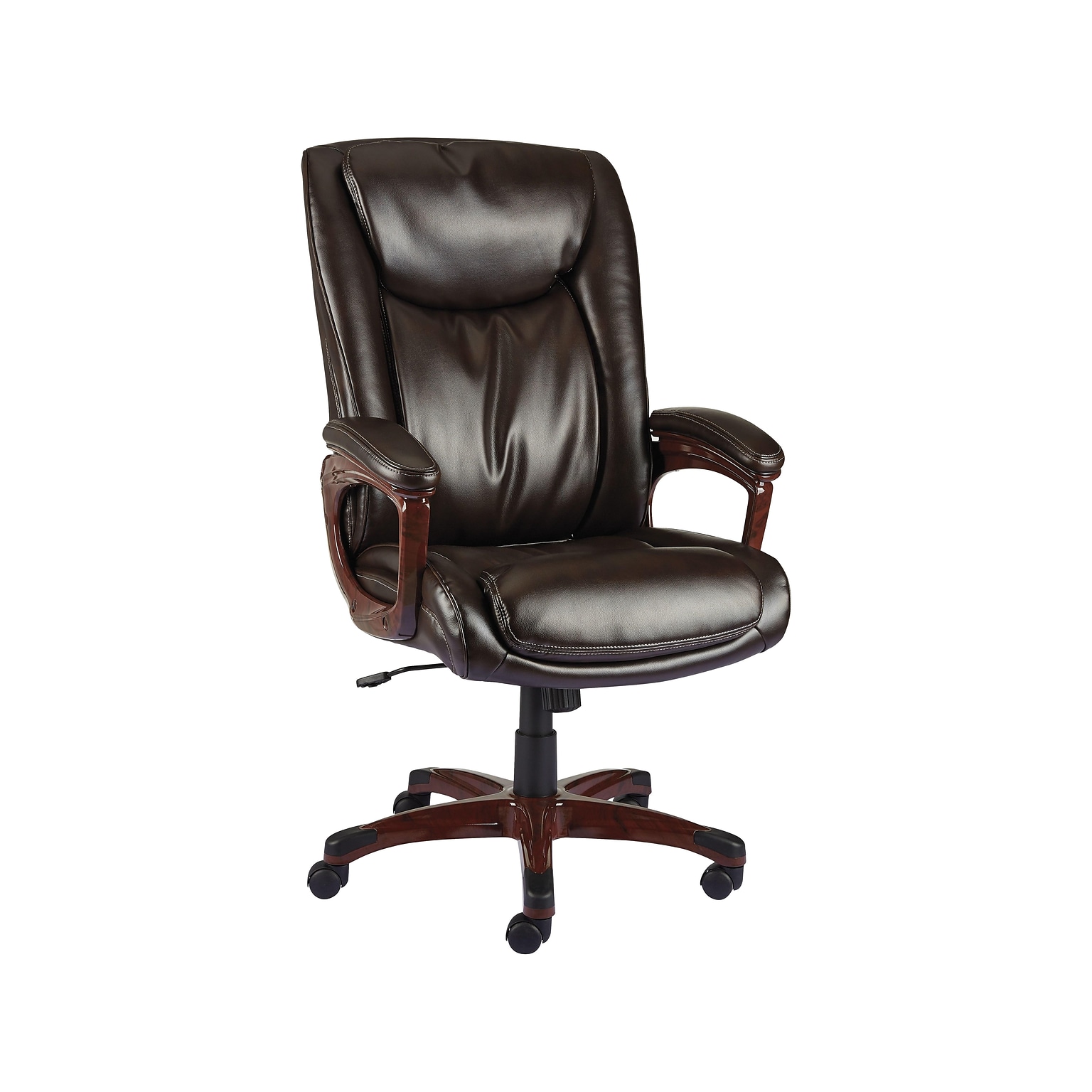 Quill Brand® Westcliffe Bonded Leather Computer and Desk Chair, Brown (50219R-CC)