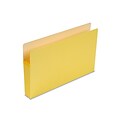 Smead Paper Stock File Pockets, 3.5 Expansion, Legal Size, Yellow (74233)