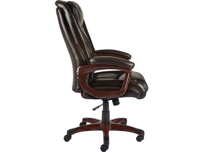 Quill Brand® Westcliffe Bonded Leather Computer and Desk Chair, Brown (50219R-CC)