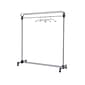 Alba 66.93"H x 59.06"W Garment Rack, Silver Steel (PMGROUP3)