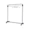 Alba 66.93H x 59.06W Garment Rack, Silver Steel (PMGROUP3)