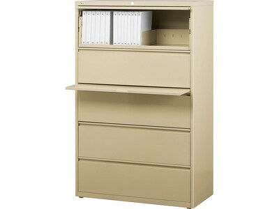 Quill Brand Commercial Hl8000 5 File Drawers Lateral File Cabinet