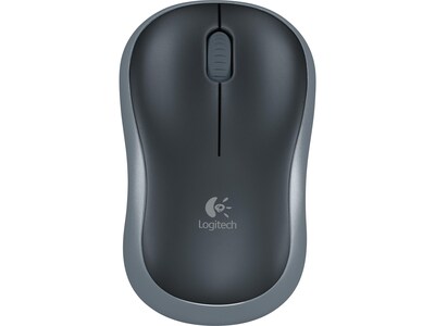 Logitech M185 Wireless Optical Mouse, Swift Grey (910-002225)