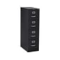 Quill Brand® 4 File Drawers Vertical File Cabinet, Locking, Black ...