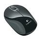 Logitech M187 Mini Wireless Ambidextrous Optical Mouse, Black (910-002726)