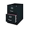 Quill Brand® 2 File Drawers Vertical File Cabinet, Locking, Black, Legal, 26.5D (13447D)