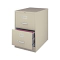 Quill Brand® 2 File Drawers Vertical File Cabinet, Locking, Putty/Beige, Legal, 26.5D (13446D)