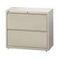 Quill Brand® Commercial 2 File Drawers Lateral File Cabinet, Locking, Putty/Beige, Letter/Legal, 36"W (20052D)