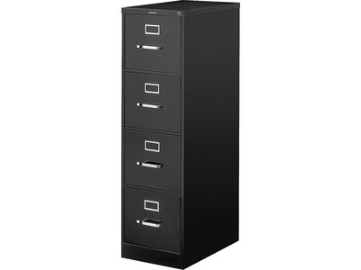 HON 510 Series 4-File Drawers Vertical File Cabinet, Legal Size, Lockable, 51.97"H x 18.27"W x 25"D, Black (514CPP)