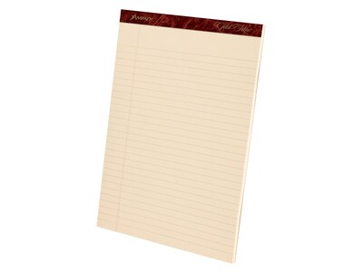 Ampad Gold Fibre Retro Notepad, 8.5 x 11.75, Wide Ruled, Ivory, 50 Sheets/Pad, 12 Pads/Pack (TOP 20-009)