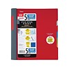 Mead Five Star Advance 5 Subject Notebook, 8.5 x 11, College Ruled, 200 Sheets, Assorted (06326)