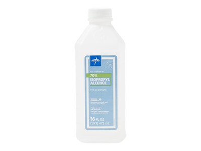 Medline 70% Isopropyl Rubbing Alcohol 16 oz., 12/Carton (MDS098003Z)