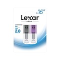 Lexar JumpDrive S50 16GB USB 2.0 Flash Drives, 2/Pack (LJDS50-16GABNL2)