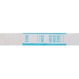 Pap-R Products Currency Straps, White with Blue Print, 1000/Pack (400100)