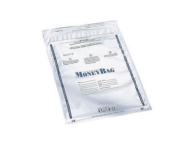 PM Company Deposit Bags, Clear, 100/Box (58002)