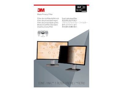 3M Privacy Filter for 24 Widescreen Monitor, 16:10 Aspect Ratio (PF240W1B)