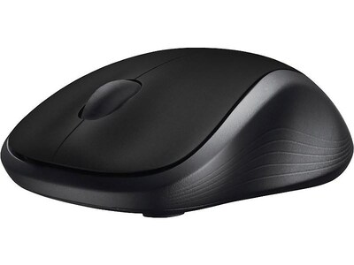 Logitech M310 Wireless Ambidextrous Optical USB Mouse, Black (910-004277)