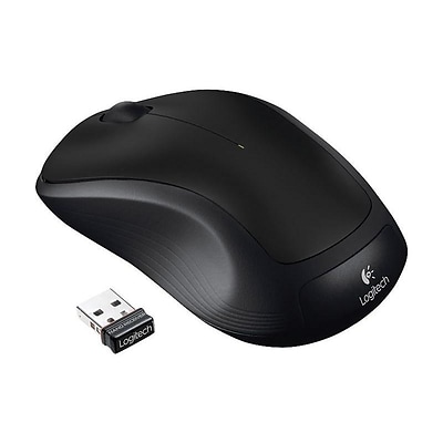 Logitech M310 Wireless Ambidextrous Optical Mouse, Black (910-004277) | Quill