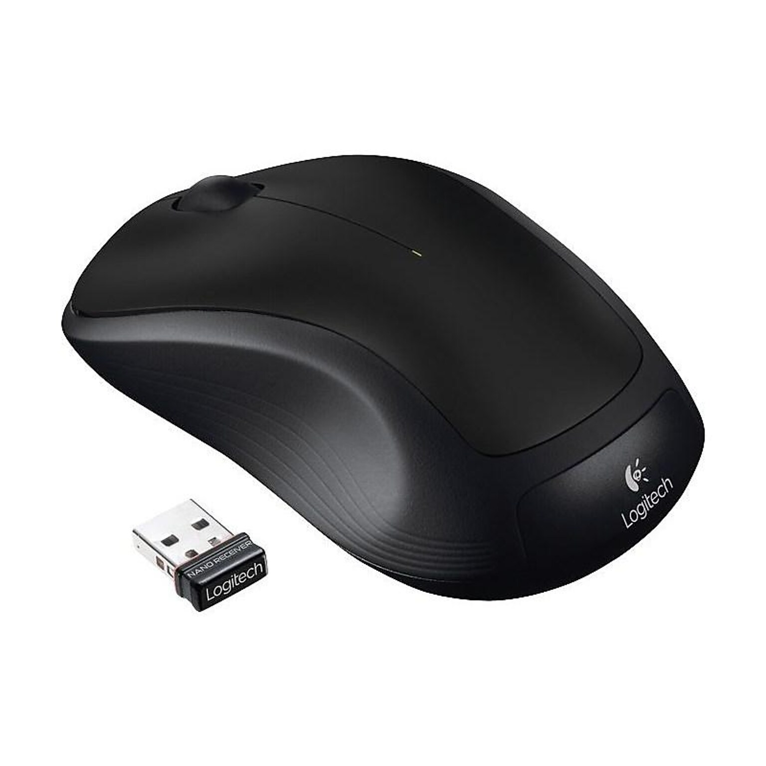 Logitech M310 Wireless Ambidextrous Optical USB Mouse, Black (910-004277)