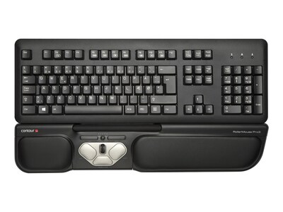 Contour Design RollerMouse Pro3 Ergonomic Ambidextrous Rollerbar USB Mouse, Black (RM-PRO3)