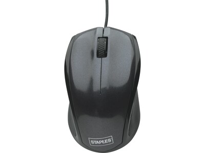 Staples 23415 Optical Mouse, Black