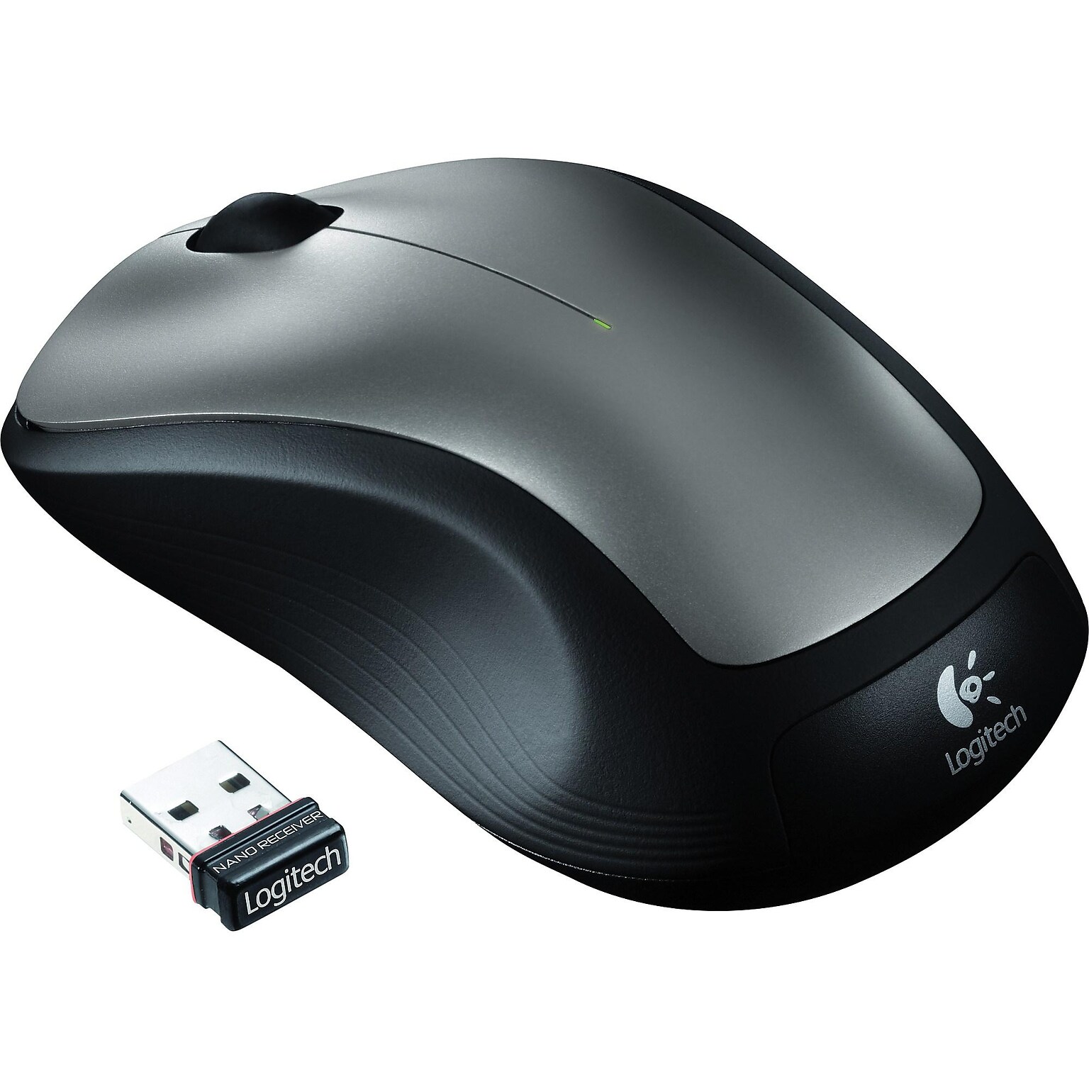 Logitech M310 Wireless Ambidextrous Optical USB Mouse, Dark Gray (910-001675)