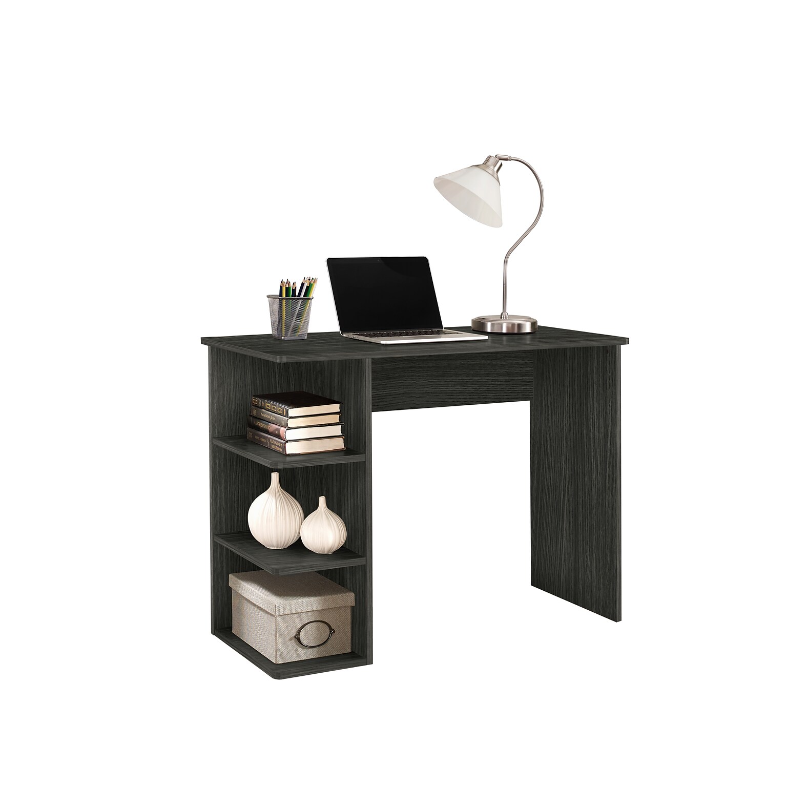 Easy 2 Go 40W Student Desk with Bookcases, Gray (WE-OF-0146G)