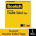 Scotch® Permanent Double Sided Tape Refill, 1/2 x 25 yds., 1 Core, 1 Roll (665)