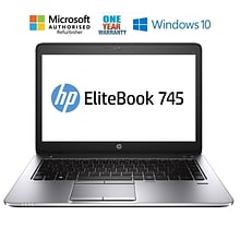 HP EliteBook 745 G2, 14 Refurbished Laptop, AMD A6 7050B 2.2GHz Processor, 8 GB Memory, 128GB SSD,