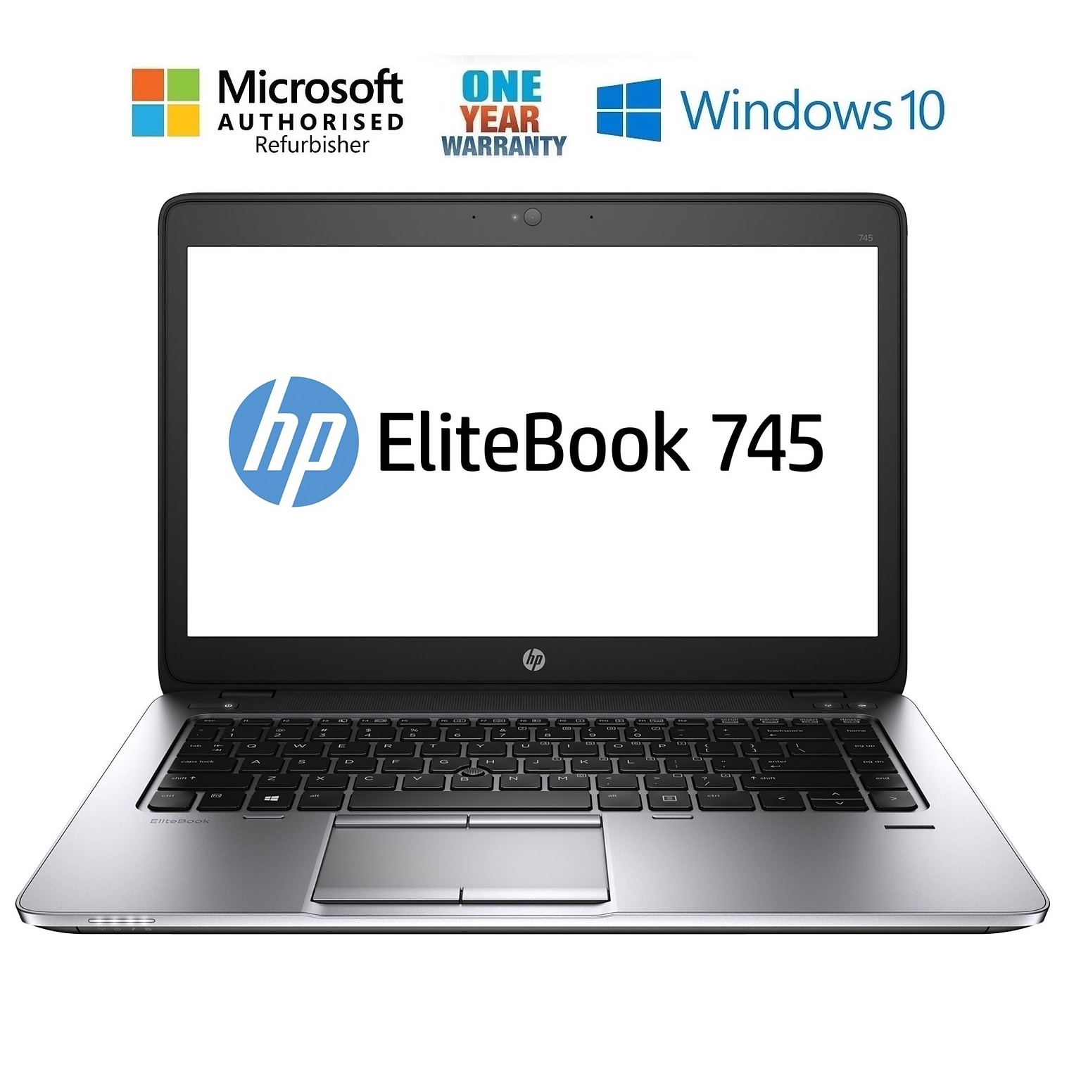 HP EliteBook 745 G2, 14 Refurbished Laptop, AMD A6 7050B 2.2GHz Processor, 8 GB Memory, 128GB SSD, Windows 10