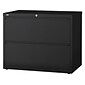 Quill Brand® Commercial 2 File Drawer Lateral File Cabinet, Locking, Black, Letter/Legal, 36"W (20054D)