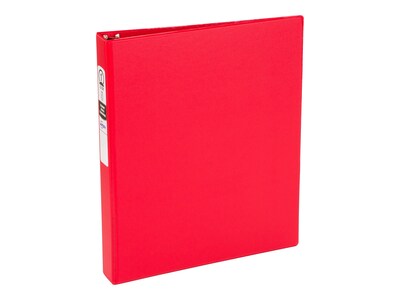 Avery 1 3-Ring Non-View Binders, Red (03310)