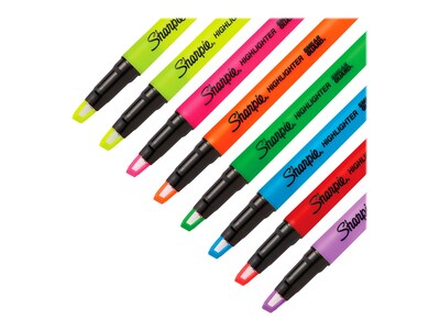 Sharpie Clear View Highlighter, Chisel Tip, Assorted, 8/Pack (1966798/2128218)