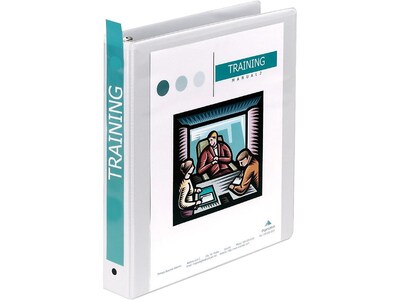 Wilson Jones 362 Basic 1 1/2 3-Ring View Binders, White (WLJ36234W)