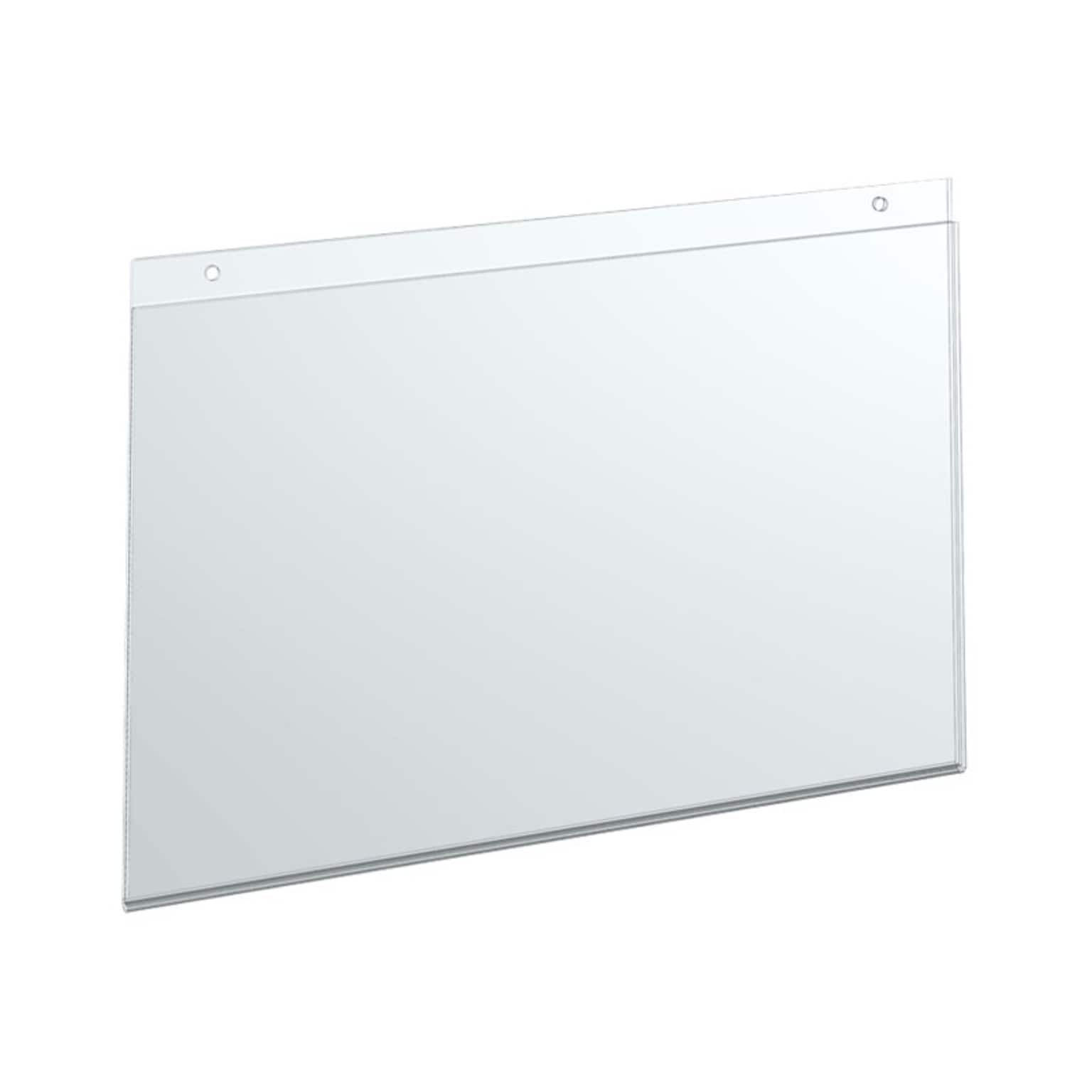 Azar Sign Holders, 11 x 17, Clear Acrylic, 10/Pack (162709)