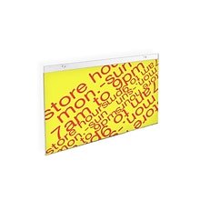 Azar Sign Holders, 11 x 17, Clear Acrylic, 10/Pack (162709)