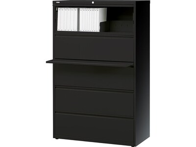 Quill Brand Hl8000 Commercial 5 Drawer Lateral File Cabinet