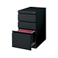 Quill Brand® 3-Drawer Vertical File Cabinet, Locking, Letter, Black, 19.88"D (24874D)