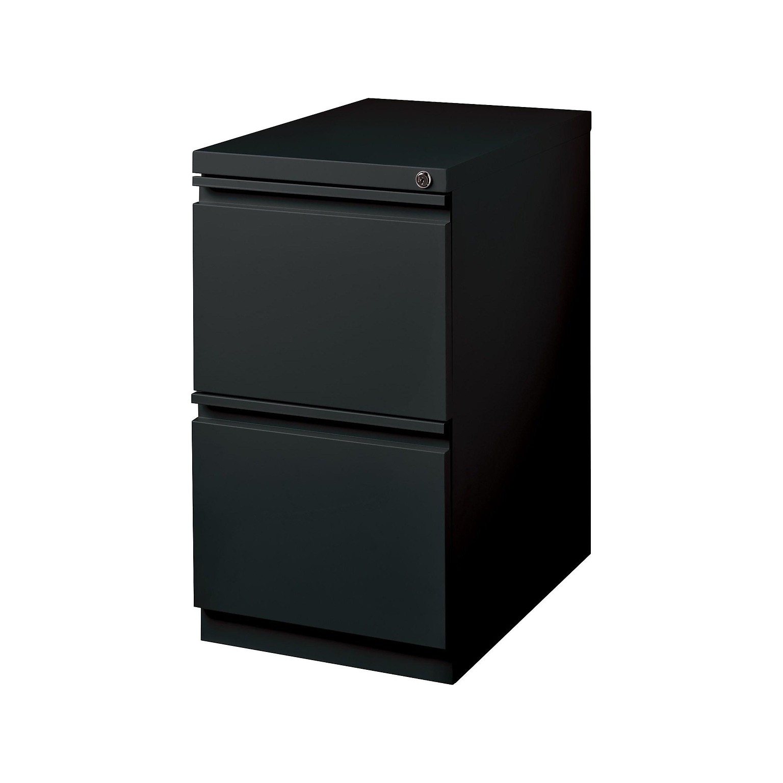 Quill Brand® 2-Drawer Vertical File Cabinet, Locking, Letter, Black, 19.88D (24876D)