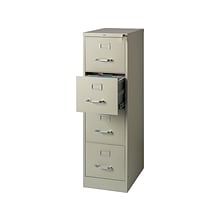 Quill Brand® 4-Drawer Vertical File Cabinet, Locking, Letter, Putty/Beige, 22D (22336D)