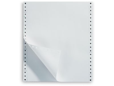 Continuous Blank Computer Paper, 1-Part, 20 lb., 9 1/2" x 11", 2,500 Sheets/Ct