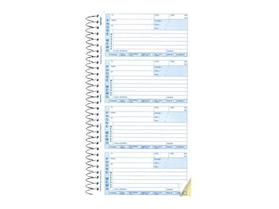 Rediform Phone Message Pad, 3" x 5", White/Blue, 100 Sheets/Pad (50076)